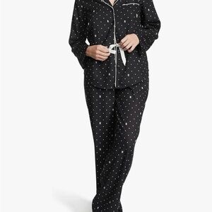 NWT Victoria's Secret Black & White Flannel Pajama